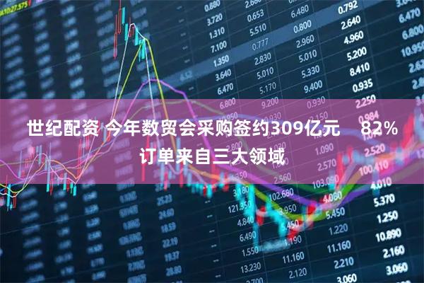 世纪配资 今年数贸会采购签约309亿元    82%订单来自三大领域