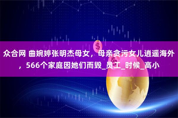 众合网 曲婉婷张明杰母女，母亲贪污女儿逍遥海外，566个家庭因她们而毁_员工_时候_高小